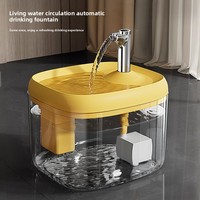 Fontaine à eau automatique pour chats et chiens avec filtre de circulation silencieux recirculant inclus, en matériau PP