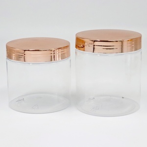 20g 30g50g100g 200g 250g 500g <b>clear</b> Black Amber Cosmetic Packing /acrylic Powder/body Scrub /<b>container</b> Jar with Gold Lid Cap - Product Image 4