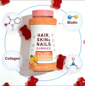 Gummies naturelles à la <span class=keywords><strong>biotine</strong></span> et aux vitamines pour femmes, formule de soutien quotidien pour la santé des cheveux, des ongles et de la peau - Product Image 5