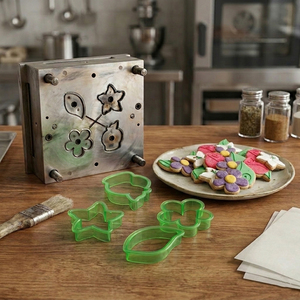 Moule coupe-pâte à fondant <span class=keywords><strong>biscuit</strong></span> d'hiver en plastique et emporte-pièce avec ensemble <span class=keywords><strong>de</strong></span> pochoirs - Product Image 4