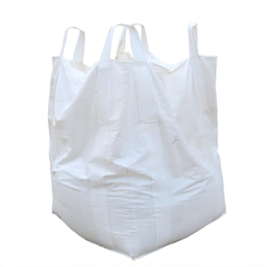 Huamaohengchun 35" L X 35" W X 43" H 2200lbs SWL Duffle Top Flat Bottom Woven <b>Canvas</b> FIBC Food Grade Breathable Bulk Bag - Product Image 1