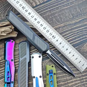 2024 10 inches CNC Customized handle Aluminum handle knife automatic Chinese knife accessories supplier