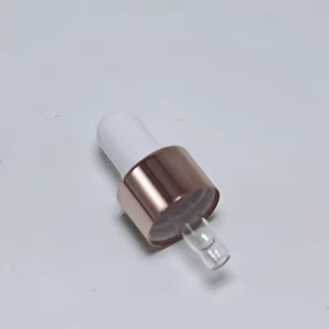 Flacon compte-gouttes en verre ambré transparent de 1 ml, 2 ml, 3 ml, 5 ml pour huiles essentielles avec bouchon rose doré - Product Image 2