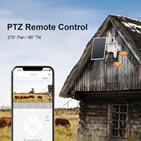 Caméra 4G AOV TZ-SOA33A avec détection de mouvement, sirène intégrée, vision nocturne, capteur CMOS, étanche IP65, stockage sur le cloud et sur carte SD