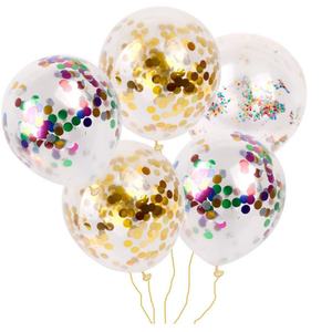 Latex Sequin Confetti <b>Balloons</b> Confetti <b>Balloon</b> 12 Inch Clear Latex Ballon Wedding Birthday Holiday Decoration Clear <b>Balloon</b> - Product Image 1