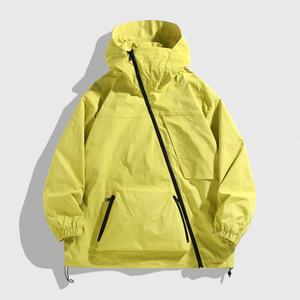 Blouson Bomber Homme Hiver Printemps Automne Nouvelle Tendance Marque Extérieur Coupe-Vent Imperméable Toile Écologique Fine pour l'Alpinisme - Product Image 1