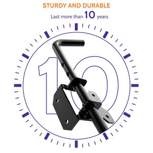 เหล็กเส้นยึดรั้วไม้แบบหนักสำหรับงานหนัก ผลิตจากสแตนเลส 304 พร้อมอุปกรณ์ยึดแบบเหล็กเส้นยึดรั้วไม้ - Product Image 3