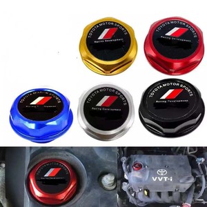 Bouchon de remplissage d'huile Trd en aluminium rouge pour Toyota Highlander RAV4 Yaris Camry Reiz Tuning Engine System - Product Image 3