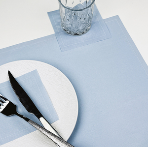 <span class=keywords><strong>Serviette</strong></span> <span class=keywords><strong>de</strong></span> <span class=keywords><strong>table</strong></span> tissée en tissu <span class=keywords><strong>de</strong></span> coton imprimé rectangle jetable <span class=keywords><strong>bleu</strong></span> <span class=keywords><strong>ciel</strong></span> moderne et tapis <span class=keywords><strong>de</strong></span> réglage <span class=keywords><strong>de</strong></span> place - Product Image 2