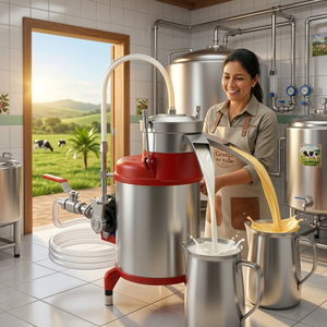 Centrífuga Láctea Motorizada Industrial |   Descremadora de Leche en Acero Inoxidable, Alta Durabilidad y Rendimiento para Plantas - Product Image 1