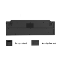 Clavier USB filaire ergonomique multifonctionnel en plastique étanche de qualité durable, neuf, OEM/ODM, pour le marché arabe