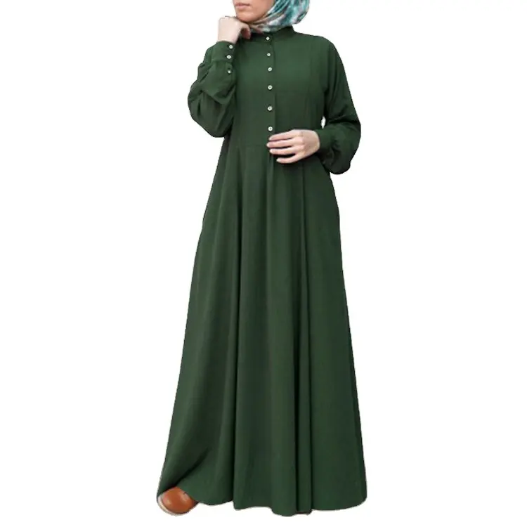 Design Frauen Mode Muslim Langarm Abaya Islamische Kleidung Muslimische Kleider