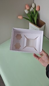 Boîtes cadeaux pour cadeau 8 tasses <span class=keywords><strong>d</strong></span>'emballage transparent pour gâteaux Dessert Muffin Carry Box cakes boxes - Product Image 6