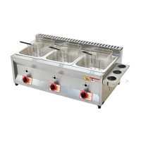 Nouvelle friteuse à gaz industrielle de comptoir pour usage commercial, friteuse à beignets/frites/gâteaux