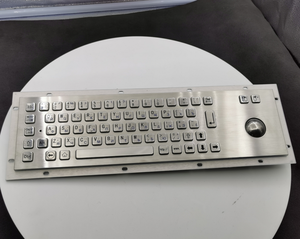 Touchpad paslanmaz çelik Metal tuş takımı ile IP65 sağlam Usb endüstriyel klavye Kiosk braille nokta klavye için - Product Image 2