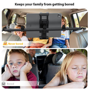 حامل أجهزة لوحية للسيارة يثبت على مسند الرأس للمقعد الخلفي للأطفال، حامل أجهزة لوحية قابل للتعديل للمقعد الخلفي، حامل هاتف للرحلات البرية - Product Image 4