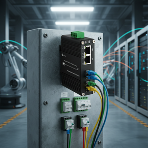 Commutateur Ethernet industriel Gigabit PoE++ 90W, 2 ports <span class=keywords><strong>RJ45</strong></span> 802.3bt, 2 ports fibre SFP, montage <span class=keywords><strong>DIN</strong></span> et <span class=keywords><strong>rail</strong></span> -40 ° C à 80 ° C CE FCC RoHS - Product Image 5