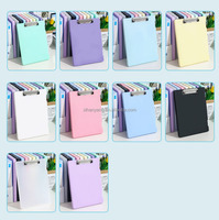 Porte-documents personnalisé pour produits de classement, avec clip de sublimation, en plastique, pour le stockage et l'écriture, pliable, format A4