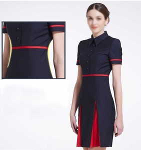 カスタムエアウェイズユニフォームスチュワーデスエアパイロットスチュワーデスホステスキャビンクルーフライトアテンダント航空ユニフォーム - Product Image 4