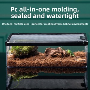 Caja de Cría para Reptiles de Plástico ABS con Ventilación de Malla, Terrario a Prueba de Escape para <span class=keywords><strong>Tarántulas</strong></span>, Geckos, Serpientes y Serpientes de Maíz, Venta al por Mayor OEM - Product Image 3