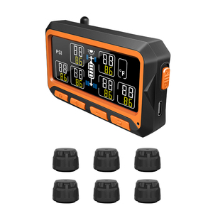 Không dây năng lượng mặt trời kỹ thuật số LCD báo động giám sát áp suất lốp hệ thống (<span class=keywords><strong>TPMS</strong></span>) cho RV xe tải 6 cảm biến bên ngoài - Product Image 2
