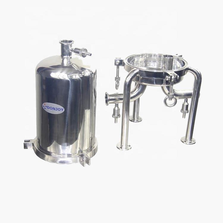 Прямая продажа с завода, одножильный санитарный фильтр из нержавеющей стали, многожильный зажимный микро-фильтр с клапаном выборки