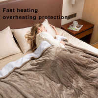 Plaid chauffant électrique personnalisé pour bureau à domicile, automne-hiver, en polaire super douce, matelassé, lavable, taille personnalisée