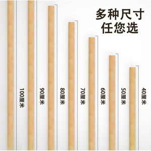 ราวแขวนเสื้อผ้าติดผนังไม้บีชทรงกลม ตู้เสื้อผ้าไม้แบบแขวน - Product Image 5