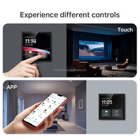Panneau de contrôle intelligent Tuya 4 pouces avec commande vocale Alexa WiFi + passerelle ZigBee pour l'opération Android domestique Type de prise américaine