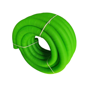 Hot bán dn75mm <span class=keywords><strong>HDPE</strong></span> đôi tường sóng ống thông gió 50m dài linh hoạt áp lực cao Made PC cỏ màu xanh lá cây màu - Product Image 1