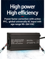 12V 24V 36V 72V 84V 48V 60V 96V XieTong Personnalisé E-BIKE au lithium/LifePo4 électrique scooter citycoco chargeur