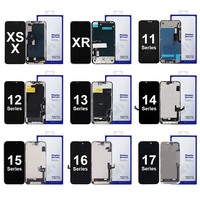 Écrans LCD, panneaux tactiles et numériseurs de remplacement pour iPhone 17 Pro, 17 Air, 17 Pro Max, 16, 15 Plus – Accessoires de réparation