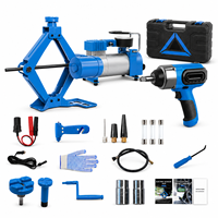 Kit de cric électrique portable OEM 2T/3T 12V avec clé à chocs professionnelle et pompe à air pour pneus