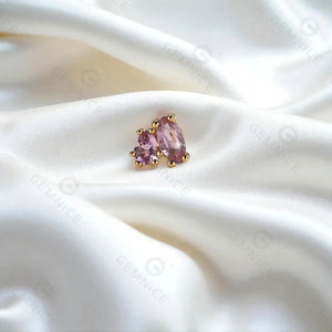 Gemnel Mujeres Fiesta Joyería de lujo Chapado en oro Selección versátil de Zircon Stud Pendiente - Product Image 3