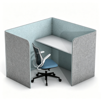 Cloison de bureau insonorisée pour poste de travail, panneau de séparation acoustique pour mobilier de bureau en open space