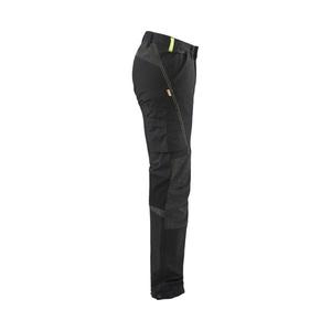 BLAKLADER - 142216459933D92 4-way-<b>stretch</b> Service <b>trousers</b> <b>Black</b>/Yellow - EAN 7330509734926 WORK <b>TROUSERS</b> CARGO WORK <b>TROUSERS</b> - Product Image 5