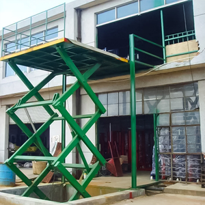 Gunting stasioner tugas berat, Platform angkat 1 Ton 2 Ton 3 Ton 5 Ton gunting tetap hidrolik meja angkat listrik - Product Image 5