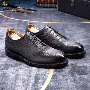 Chaussures pour hommes de haute qualité, style italien, rehaussantes, imperméables, respirantes, à enfiler, à bout rond - Product Image 2
