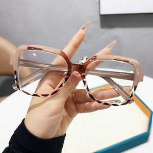 Monture de lunettes Maxfree, pour femme, visage large, yeux fins, sans ordonnance, miroir plat - Product Image 6