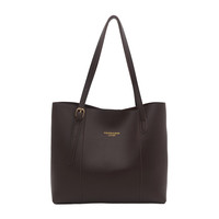 Sac à bandoulière tendance minimaliste de grande capacité, sac fourre-tout en cuir PU vintage, portefeuille, nouvelle marque OEM toutes saisons 2025