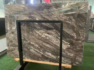 Athena แผ่นบันไดหินอ่อนธรรมชาติสีทอง, ขั้นบันไดหินหรูหราพื้นหลังหินอ่อนวิลล่าสไตล์ใหม่ - Product Image 5