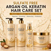 Shampoo à la kératine sans sulfate, après-shampoing à l'huile d'argan, réparateur, lissant, hydratant, professionnel, vente en gros