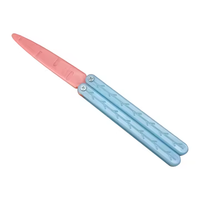 Vente en gros de nouveaux jouets anti-stress, couteau papillon en plastique, jouet sensoriel sûr pour enfants, soulagement de l'anxiété, couteau papillon en forme de carotte et de radis