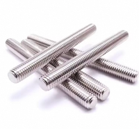 Customized Stainless Steel A2-70 Plain Finish Bar Lead Screw US Full Thread Stud Model M3-200 Left/Right Hand Heavy Duty