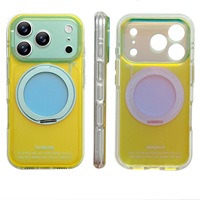 Adhésif magnétique TPU à dégradé de couleurs avancé pour coque de téléphone 17 Pro Max avec protection à 360°