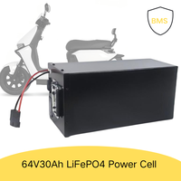 Anderson Plug 64V30Ah LiFePO4 Elektrikli Araç Scooter Bisiklet Enerji Çözümleri için Güç Bataryası Özelleştirilebilir 6 Yıl Garantili