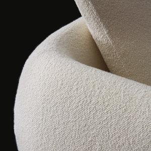 أطقم أرائك قطاعية بيضاء بتصميم إيطالي بسيط لغرف المعيشة، أرائك منحنية قابلة للتحويل إلى سرير للفلل والفنادق - Product Image 5