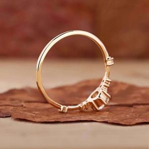 Anillos de Compromiso de Oro Sólido de 14K/18K con Diamantes Cultivados en Laboratorio con Certificación IGI CVD HPHT para Mujer, Joyerí<span class=keywords><strong>a</strong></span> con Incrustaciones de Diamantes - Product Image 2