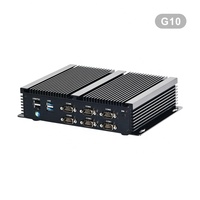 CPU sin ventilador de aleación de aluminio I3 I5 I7 placa base industrial PC con Rs232 USB Wlan VGA HD Wifi