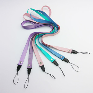 Factory Wholesale High Quality Customizable Nylon Lanyard Thermal Transfer Offset Printing Dog Hook ID Card Holder Washable